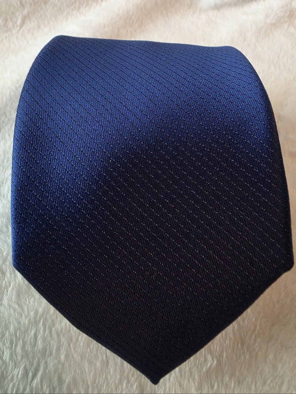 John Henry Men's Solid Blue Neck Tie Classic Business Formal